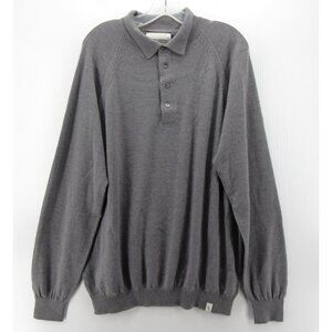 Peregrine Sweater XL Wool Polo Pullover Minimalist Logo England NEW